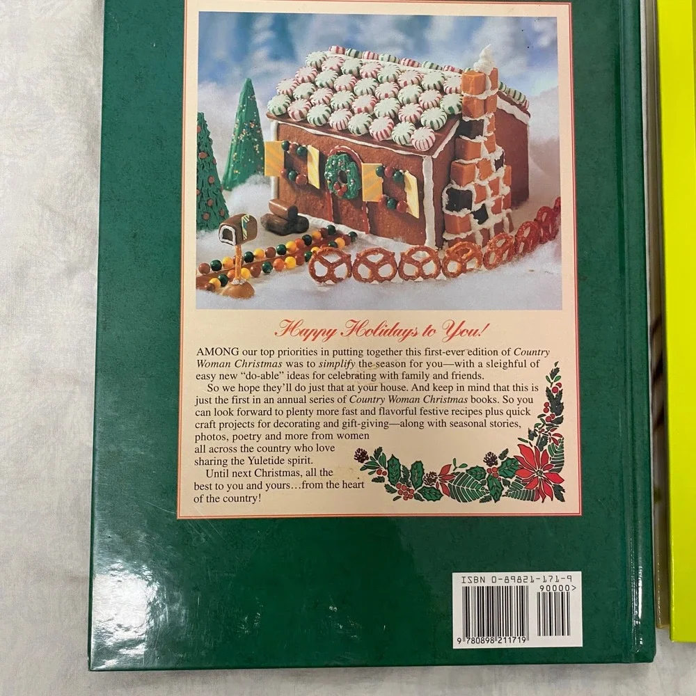 Lot of 3 Hardcover Diabetic Living & Country Woman Christmas Cookbook Books